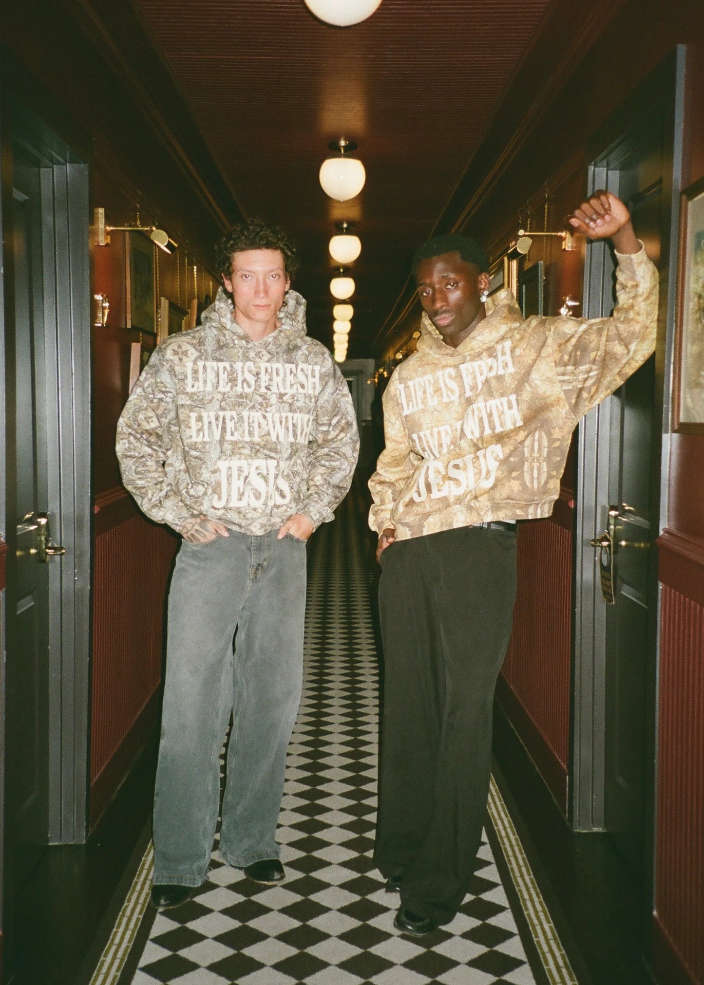 Life Is Fresh Live It With Jesus Camo Hoodie