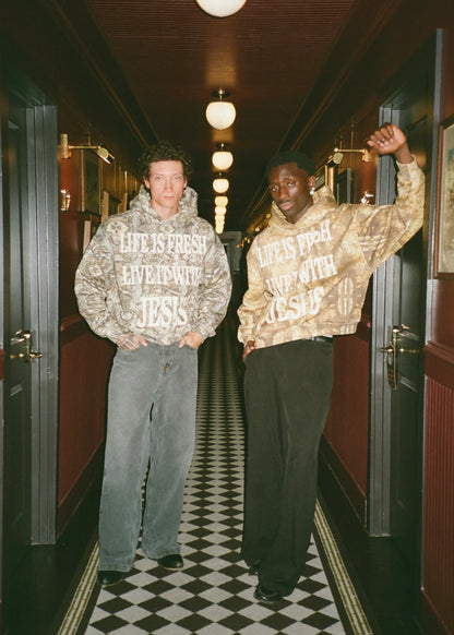 Life Is Fresh Live It With Jesus Camo Hoodie